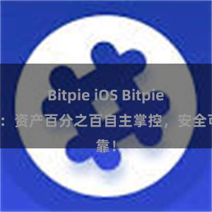 Bitpie iOS Bitpie钱包：资产百分之百自主掌控，安全可靠！
