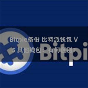 Bitpie备份 比特派钱包 VS 其他钱包：有何区别？