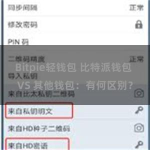 Bitpie轻钱包 比特派钱包 VS 其他钱包：有何区别？