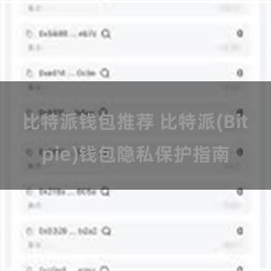 比特派钱包推荐 比特派(Bitpie)钱包隐私保护指南